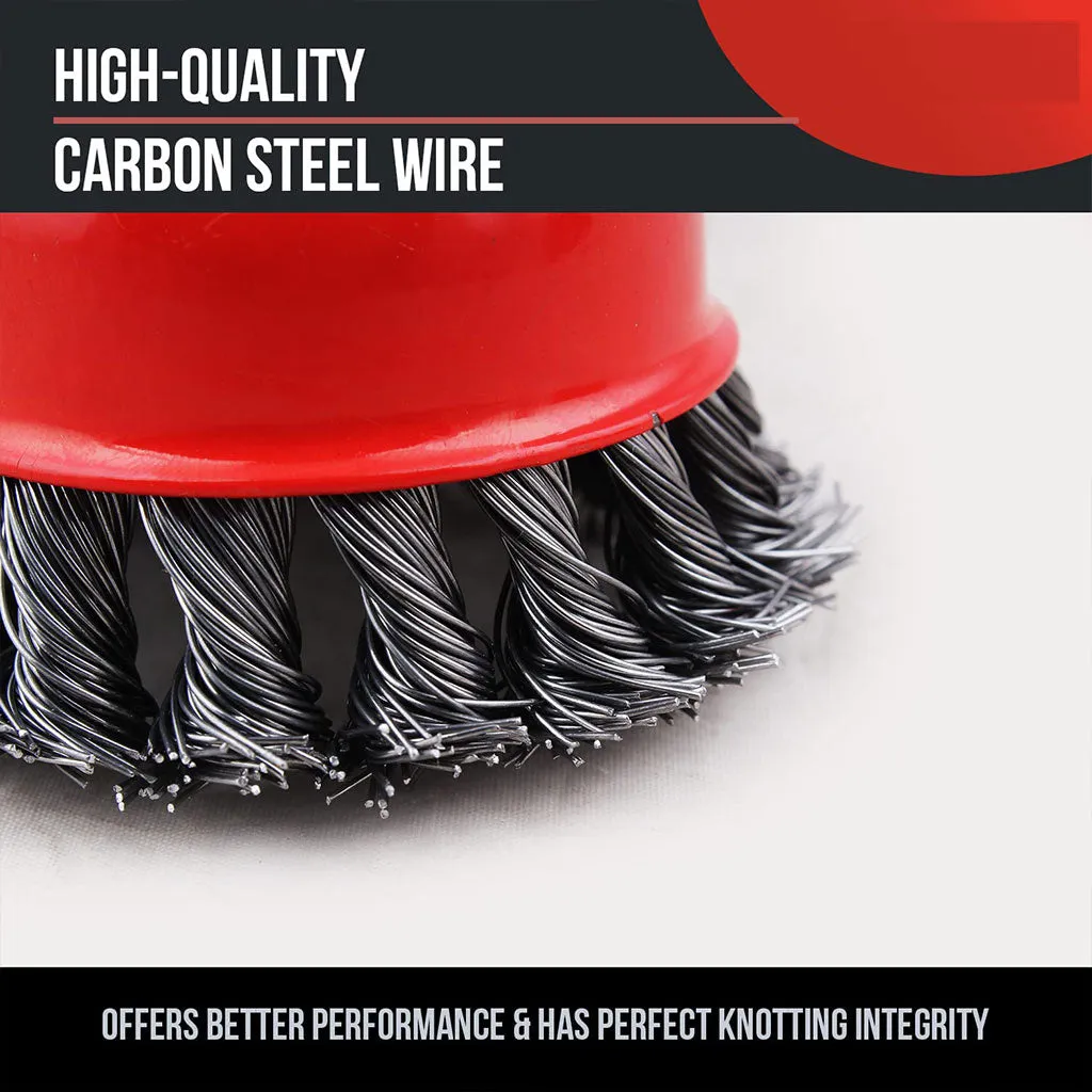 0195 Wire Wheel Cup Brush (Black)