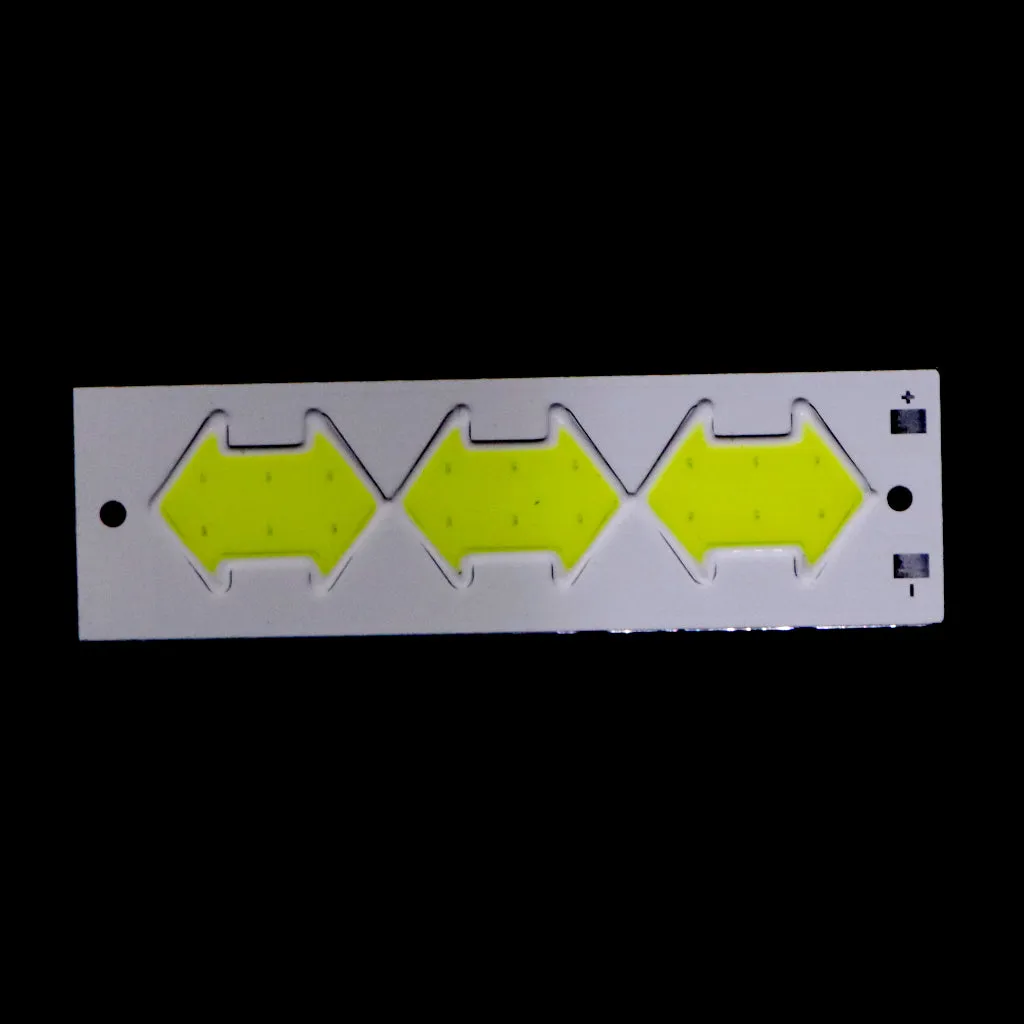 3.7v - 4V Double Arrow Shape COB led light [ Color - Cool White ]