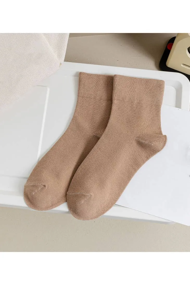 Accity Women's Basic Mini Crew Socks