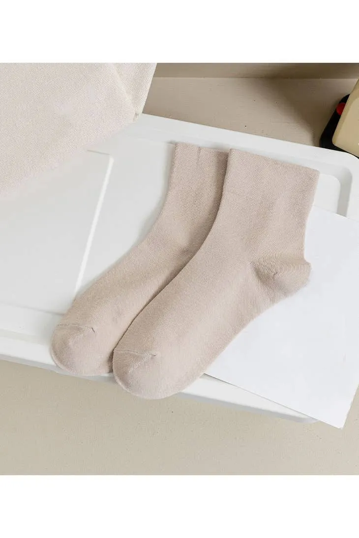 Accity Women's Basic Mini Crew Socks