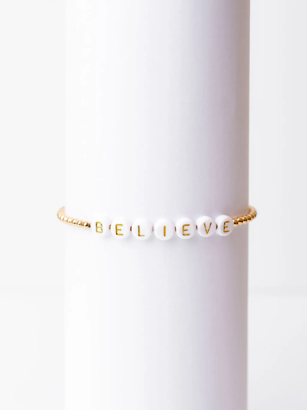 BELIEVE Beaded Bracelet