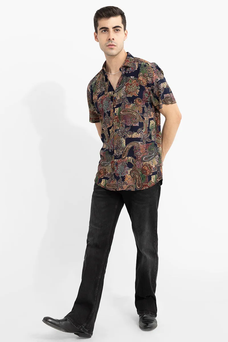 Boho Paisley Red Shirt