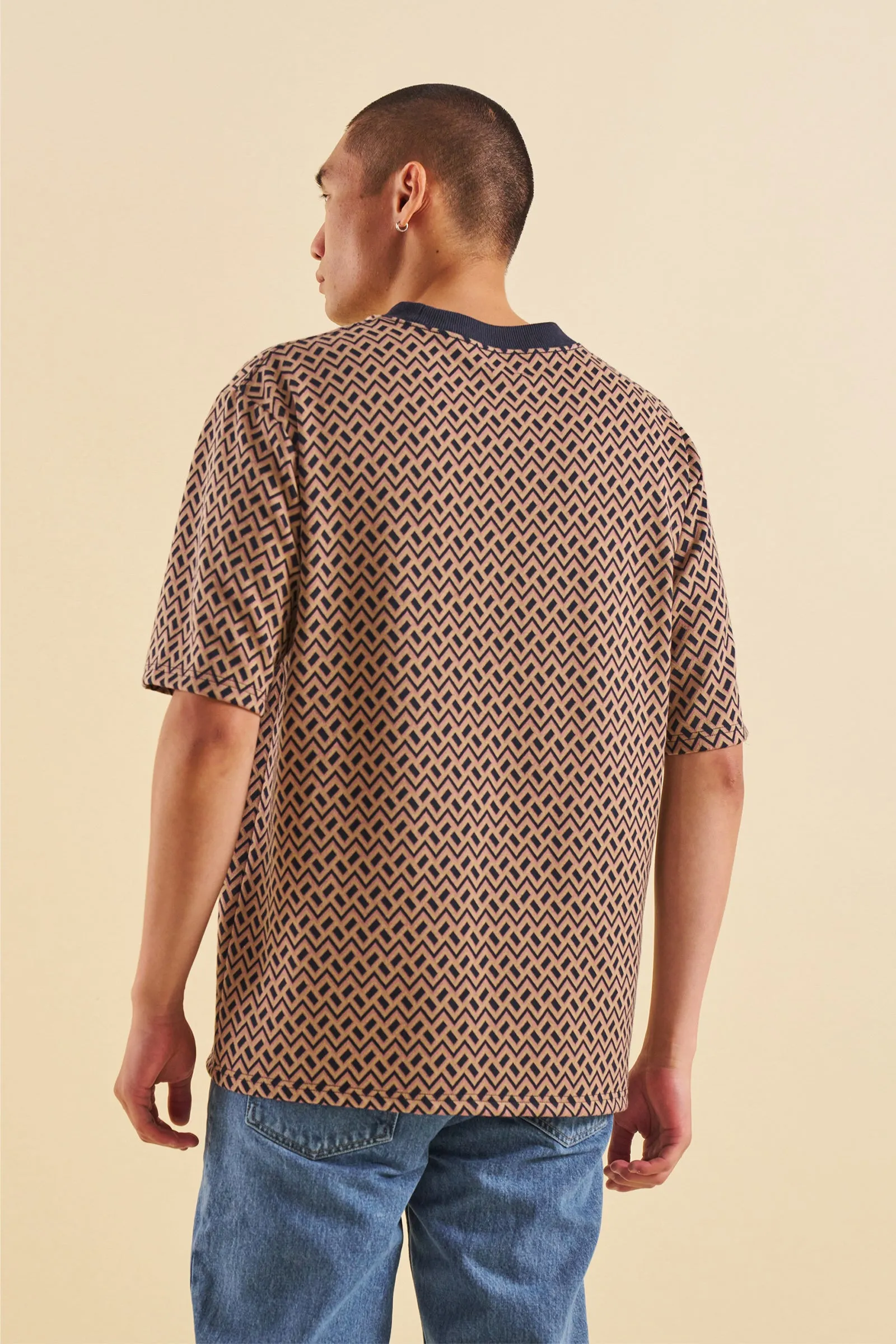 bound Geo Contrast Tee