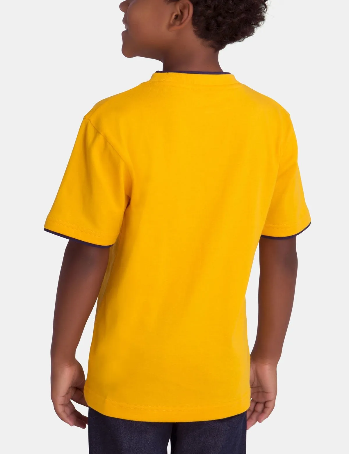 Boys Crew Neck Multi-Color Logo T-Shirt