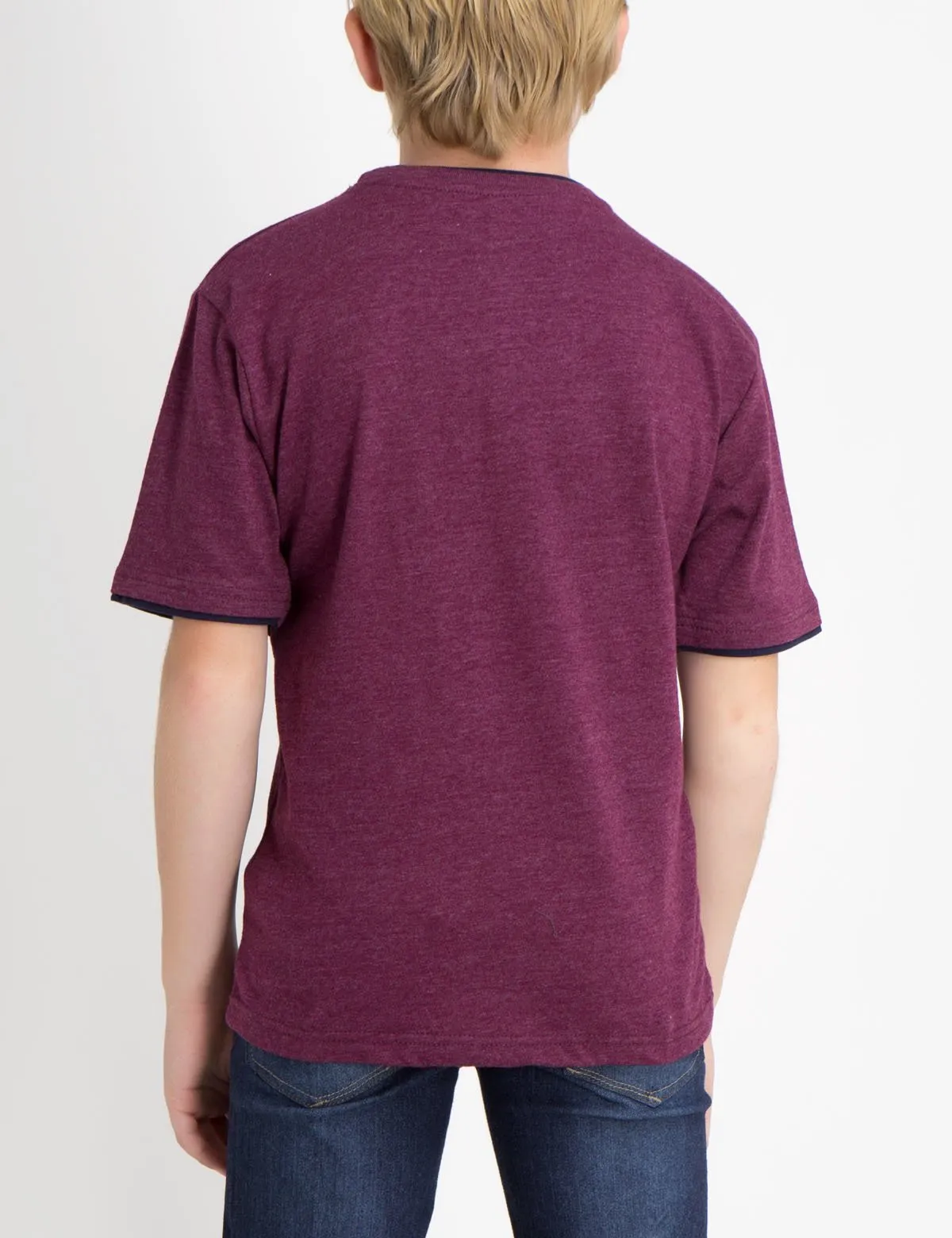 Boys Crew Neck Multi-Color Logo T-Shirt