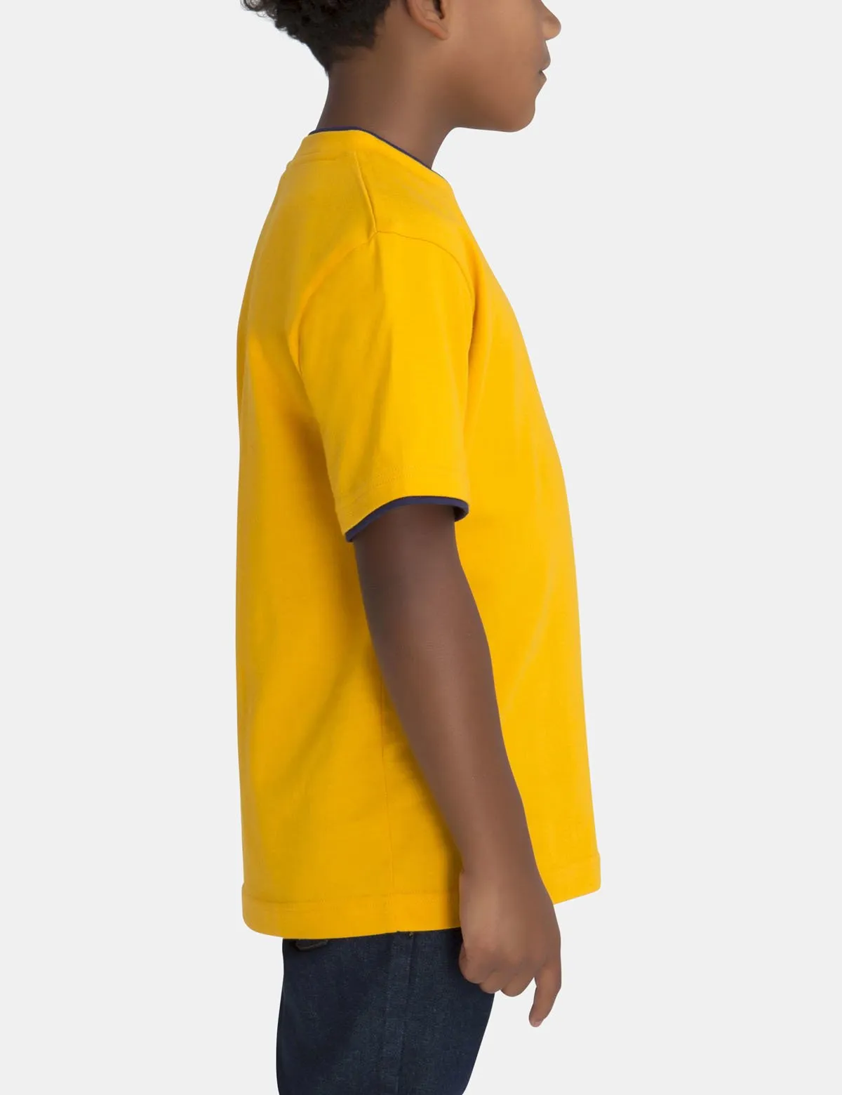 Boys Crew Neck Multi-Color Logo T-Shirt