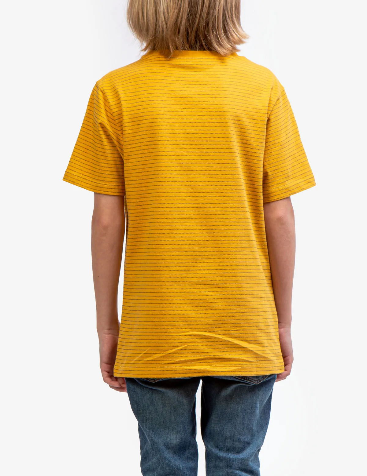 BOYS DASH STRIPE CREW NECK T-SHIRT