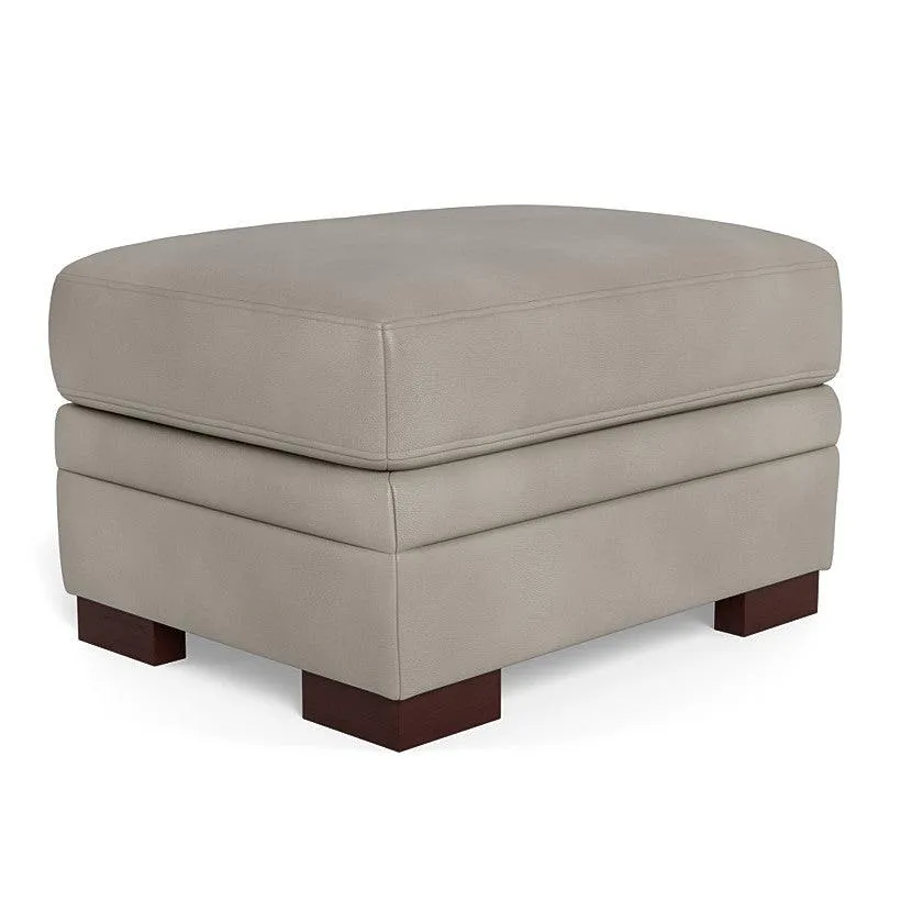 Brooks Leather Ottoman