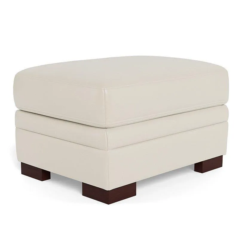 Brooks Leather Ottoman