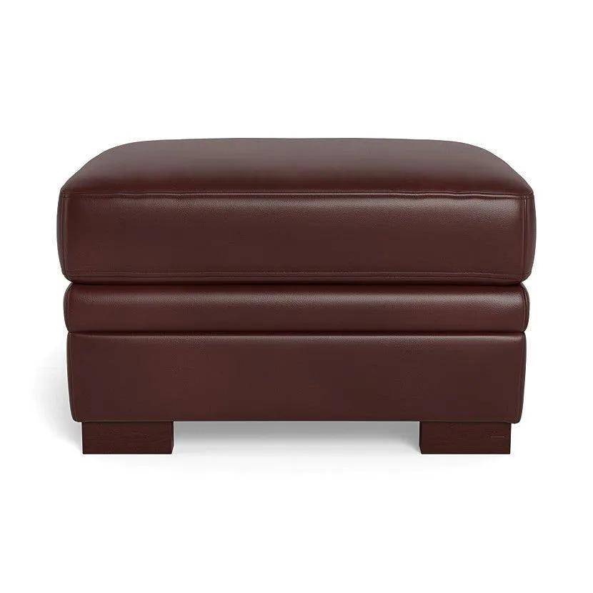 Brooks Leather Ottoman