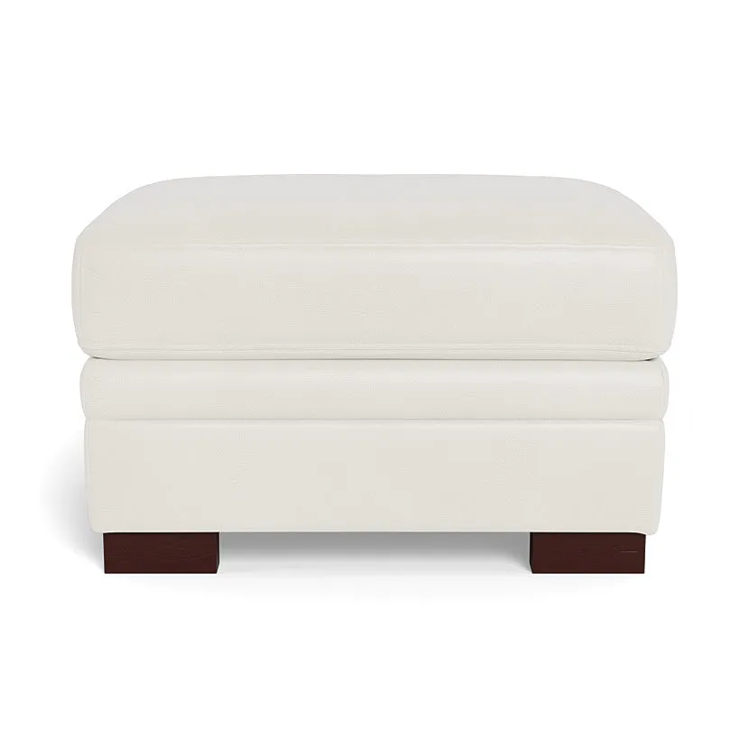 Brooks Leather Ottoman