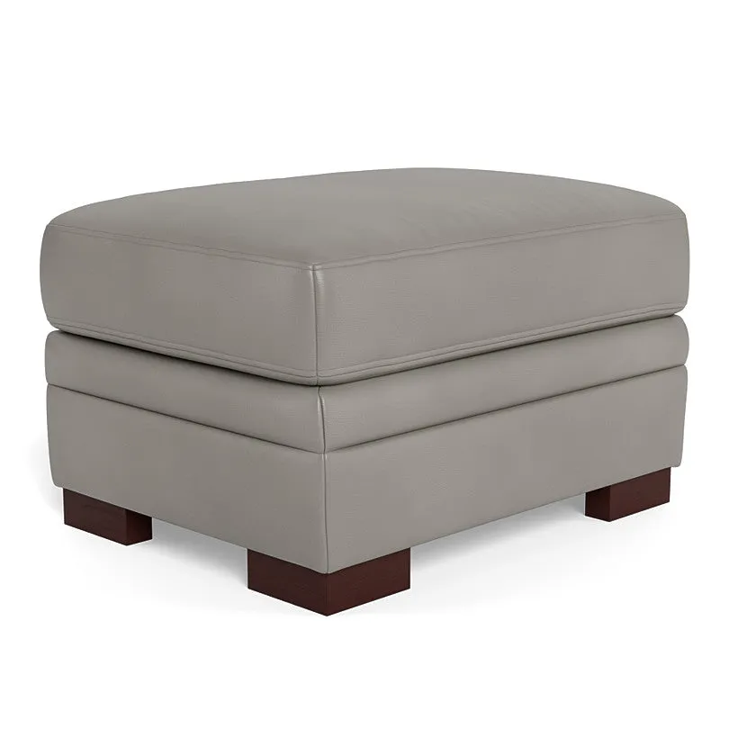 Brooks Leather Ottoman