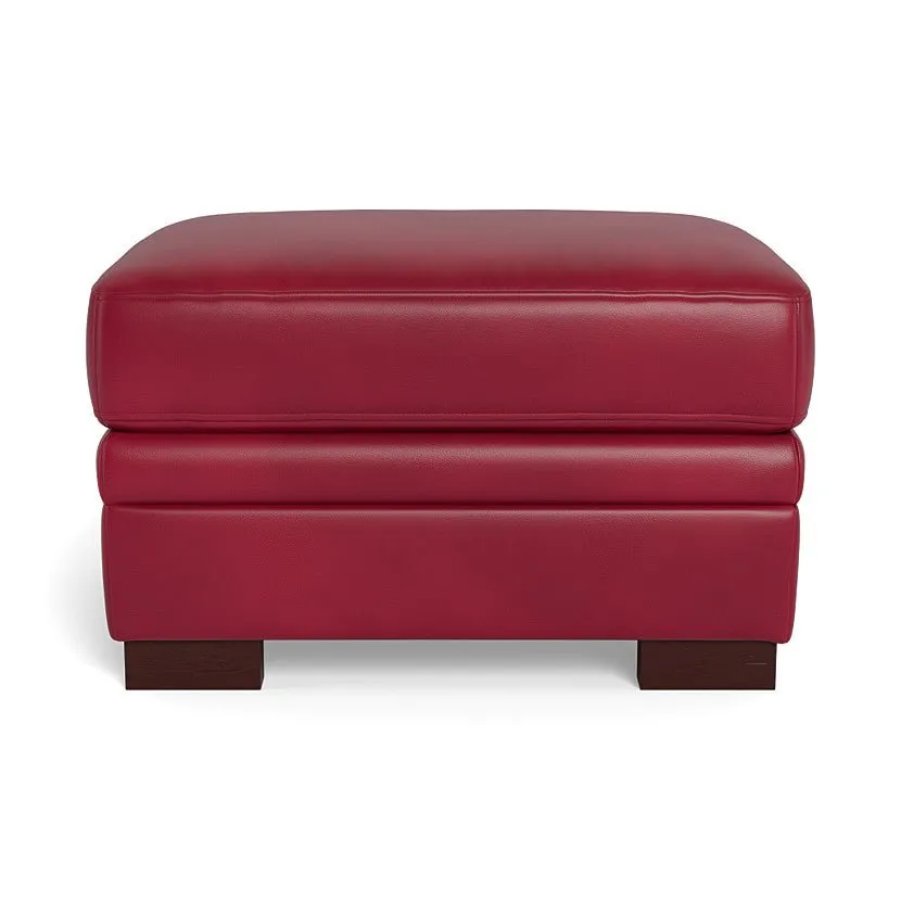 Brooks Leather Ottoman