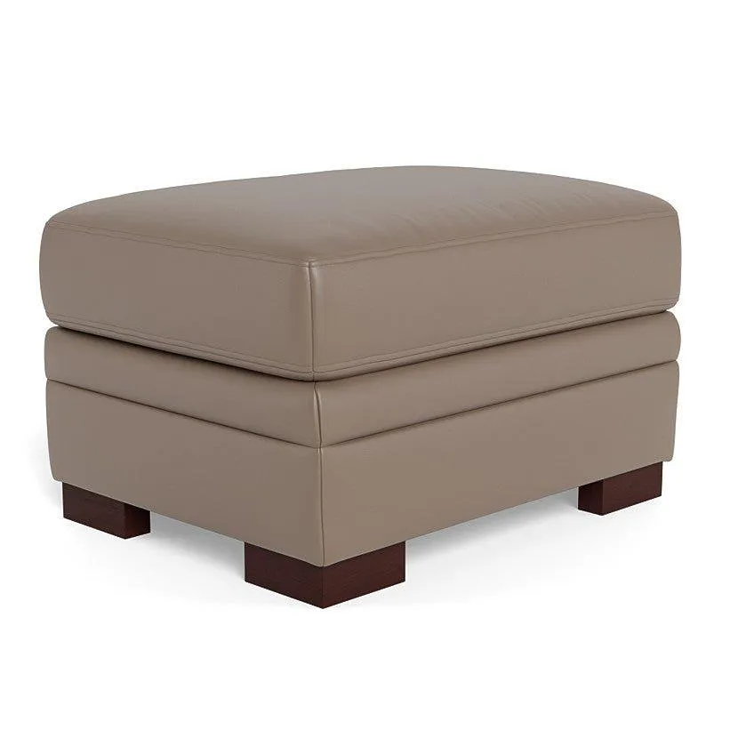 Brooks Leather Ottoman