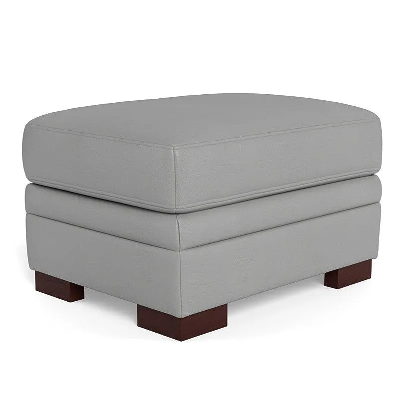 Brooks Leather Ottoman