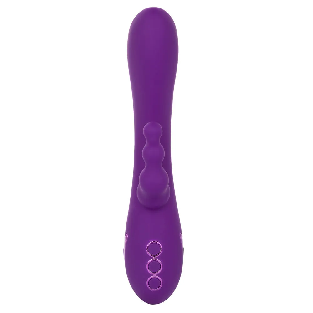 California Dreaming Long Beach Bootylicious DP Beaded Rabbit Vibrator