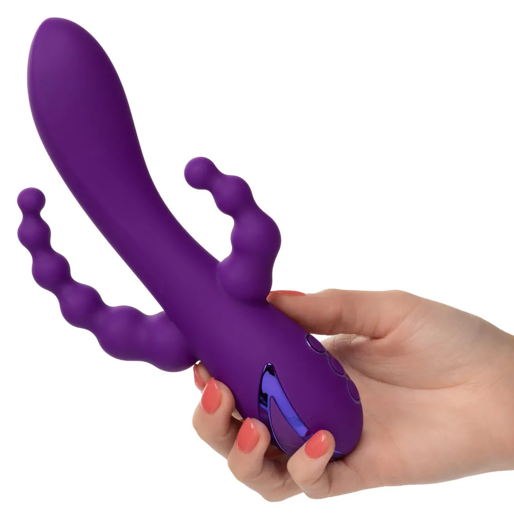 California Dreaming Long Beach Bootylicious DP Beaded Rabbit Vibrator