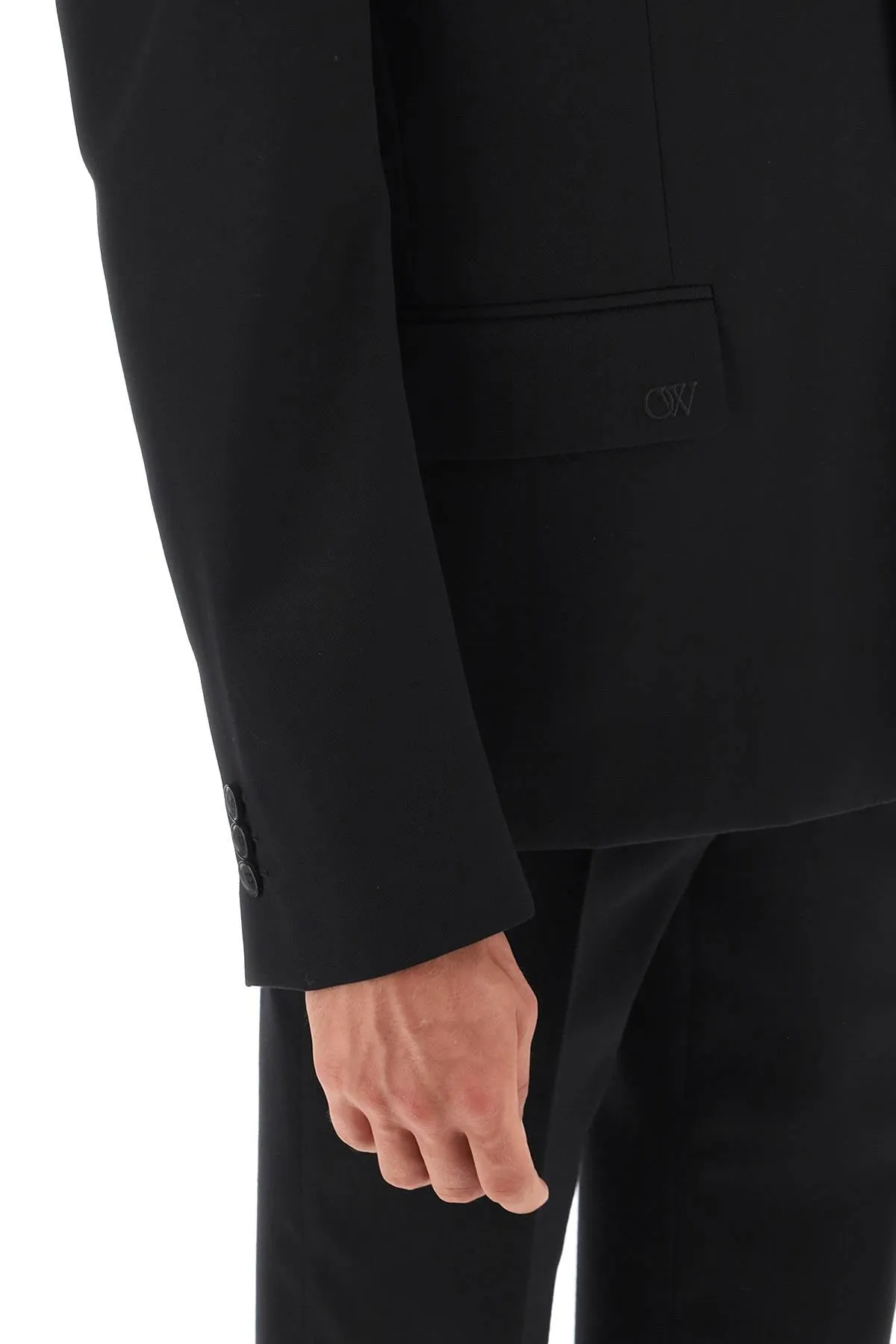 CLASSIC BLACK WOOL BLAZER