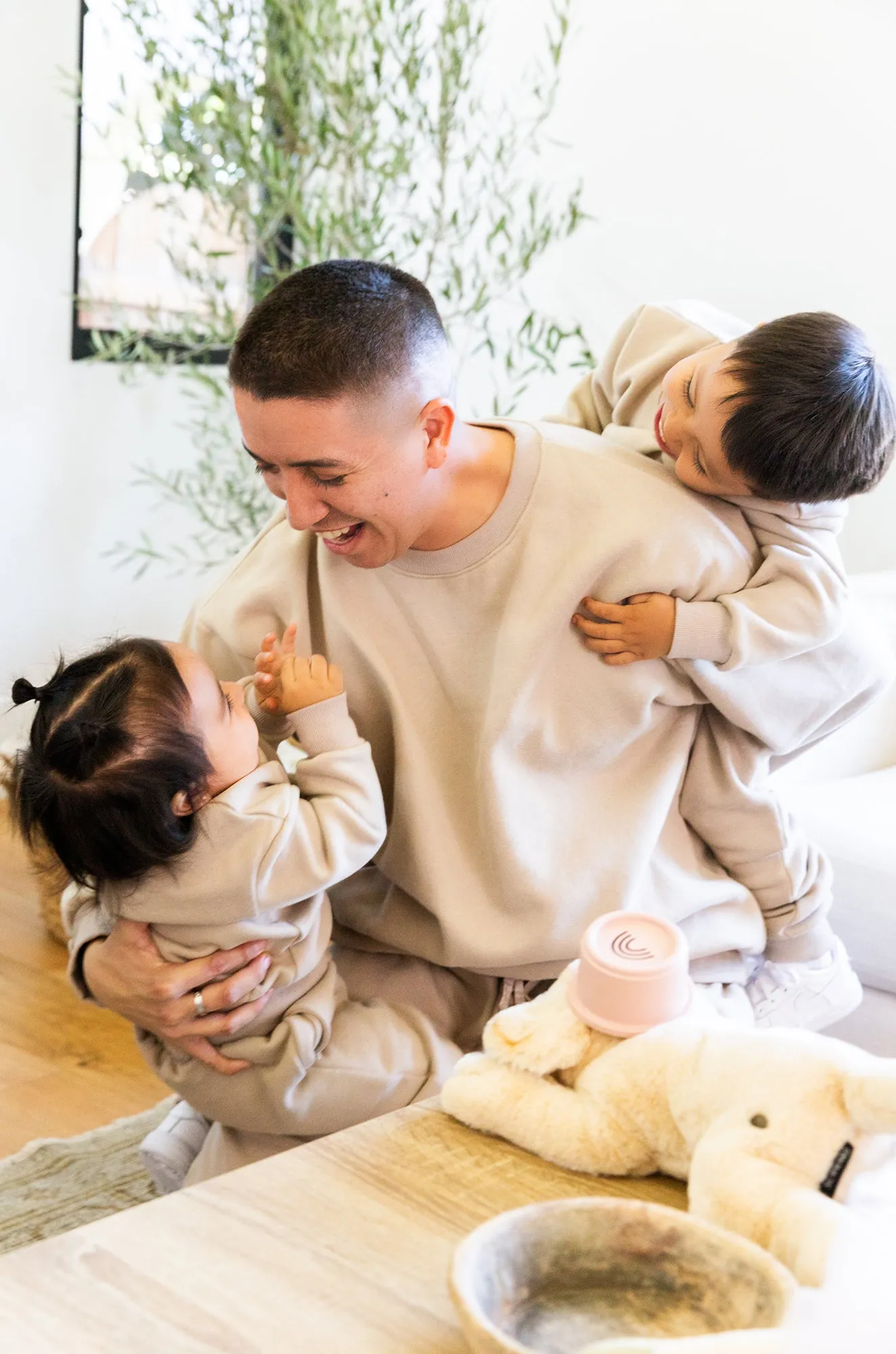 Cozy Feels Adult Crewneck Sweater - Nude