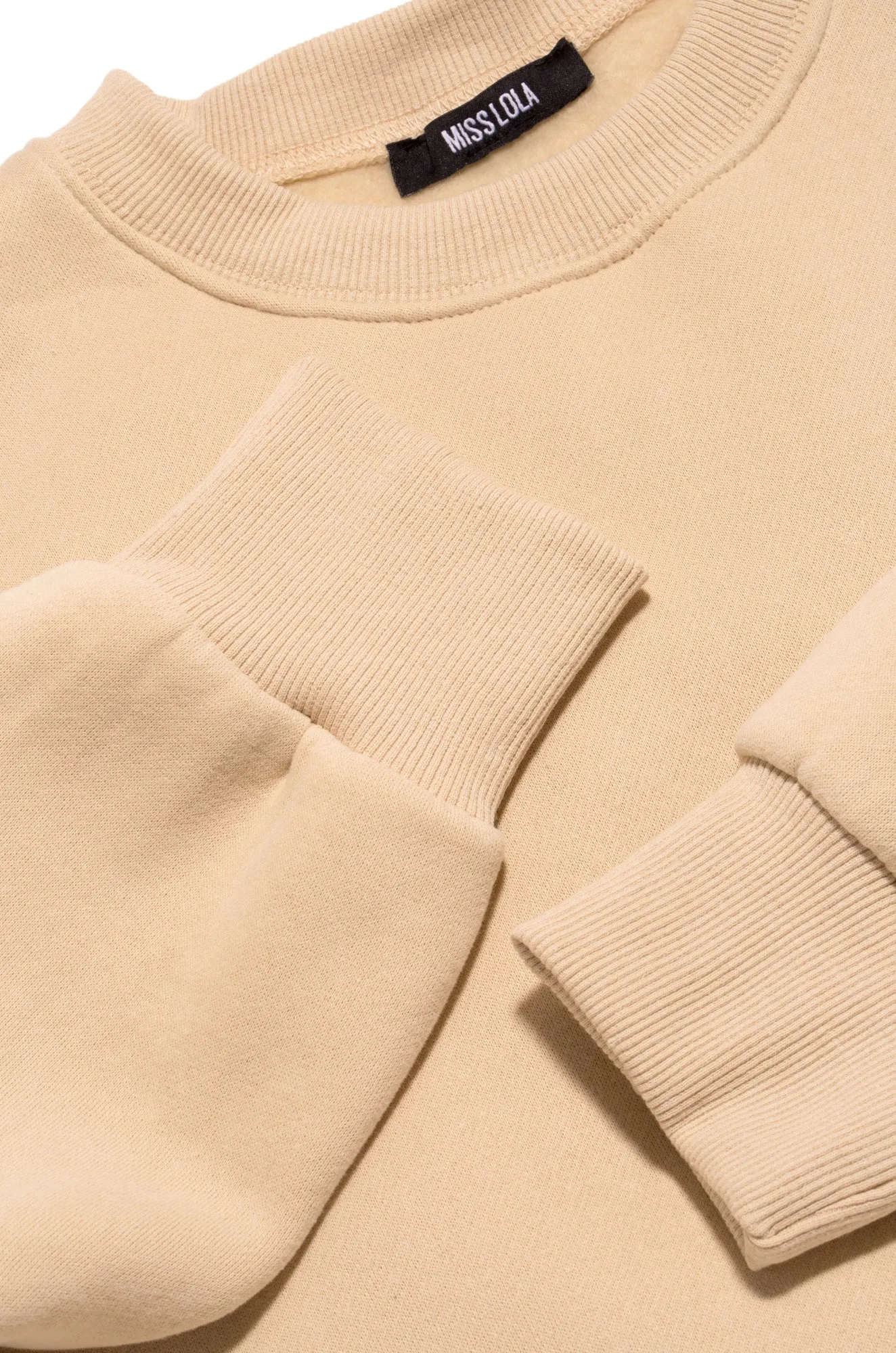 Cozy Feels Adult Crewneck Sweater - Nude