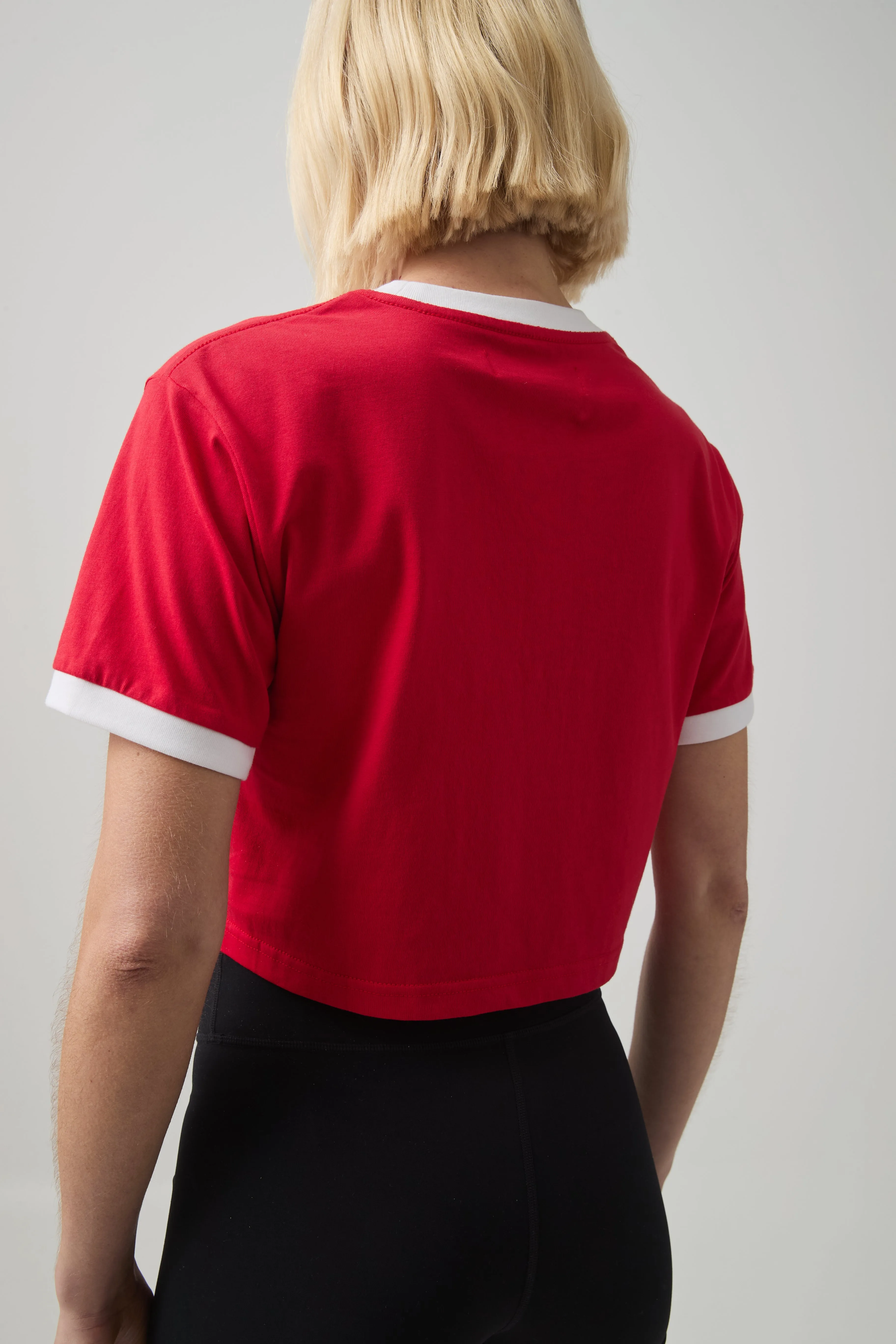 Cropped Contrast Logo Tee 105