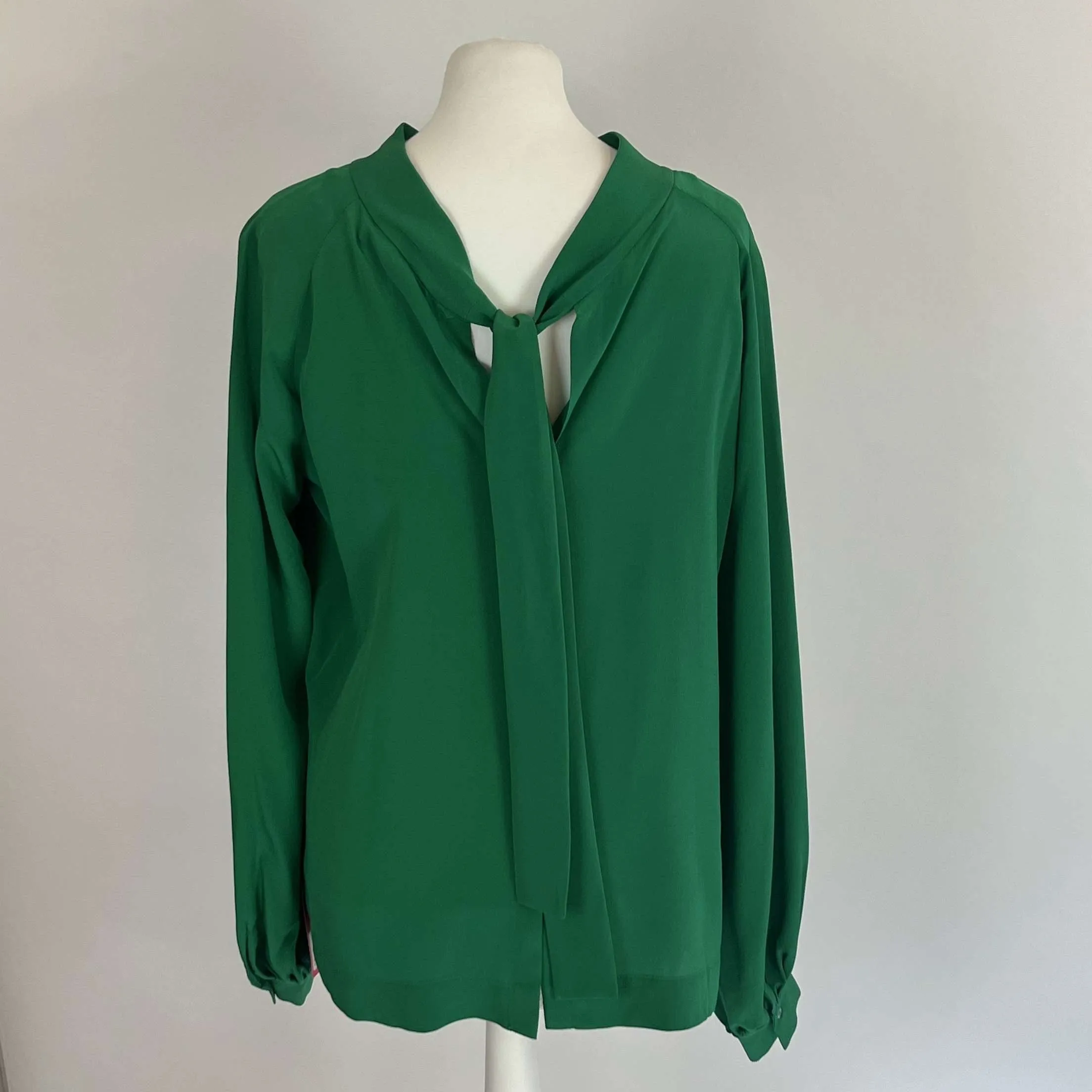 Dorothee Schumacher Brand New Emerald Silk Blouse L