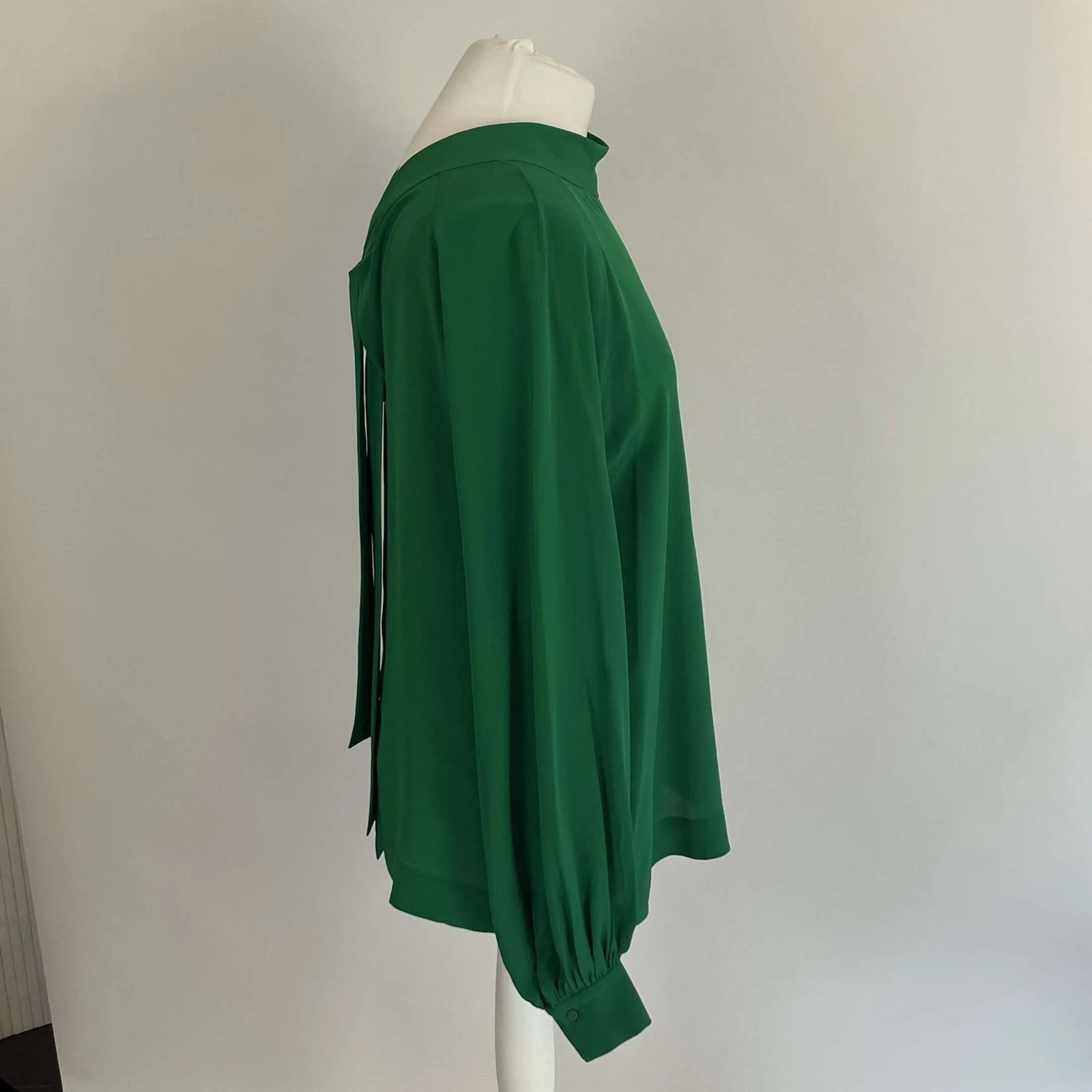 Dorothee Schumacher Brand New Emerald Silk Blouse L