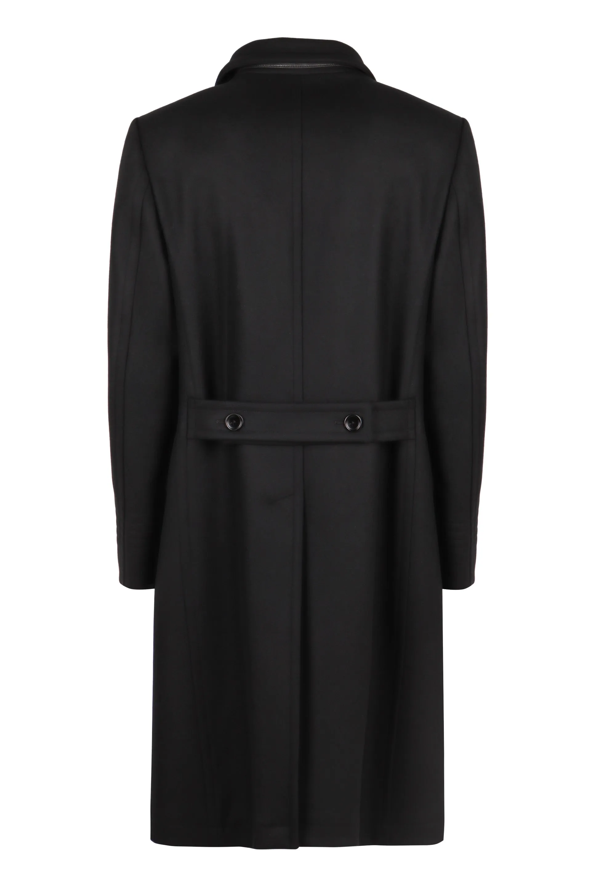 DOUBLE-BREASTED WOOL COAT