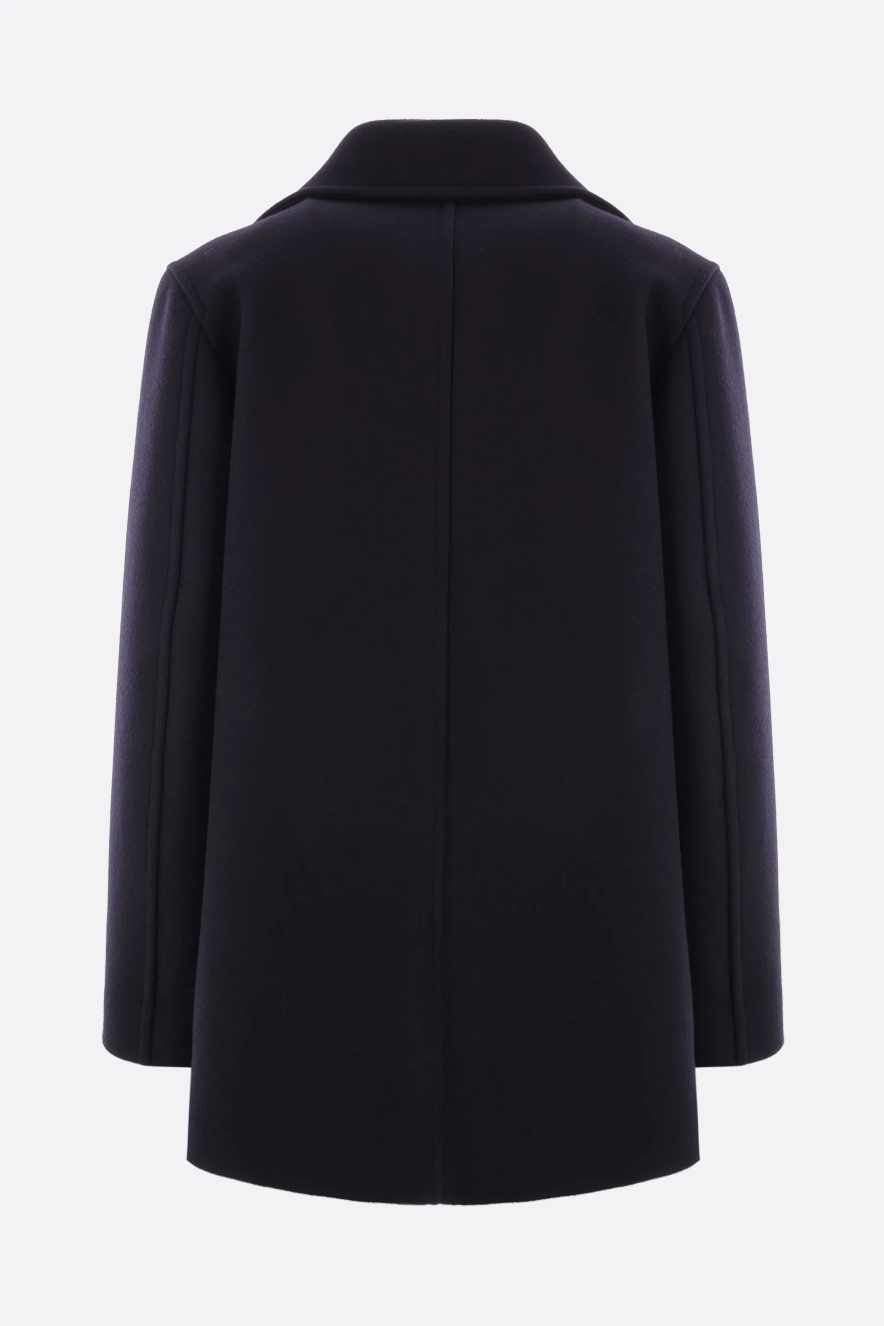 double-breasted wool peacoat