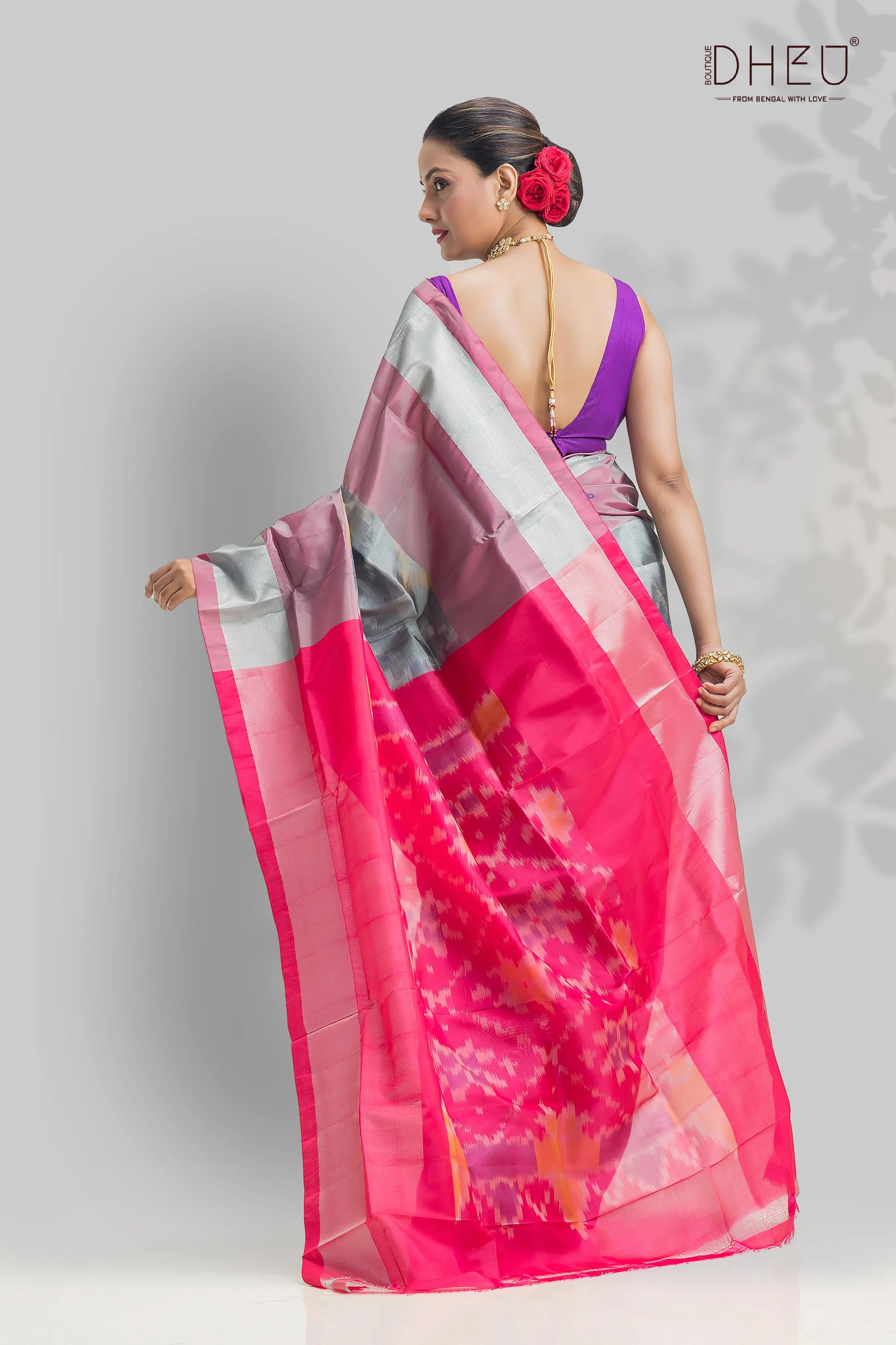 Exclusive Ikkat Silk Saree