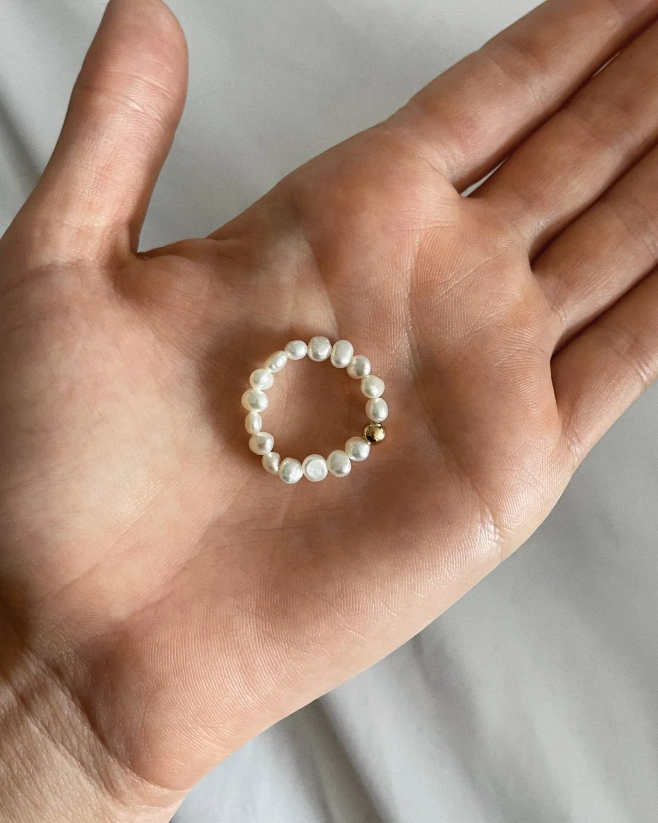 Freshwater Pearl Beaded Ring