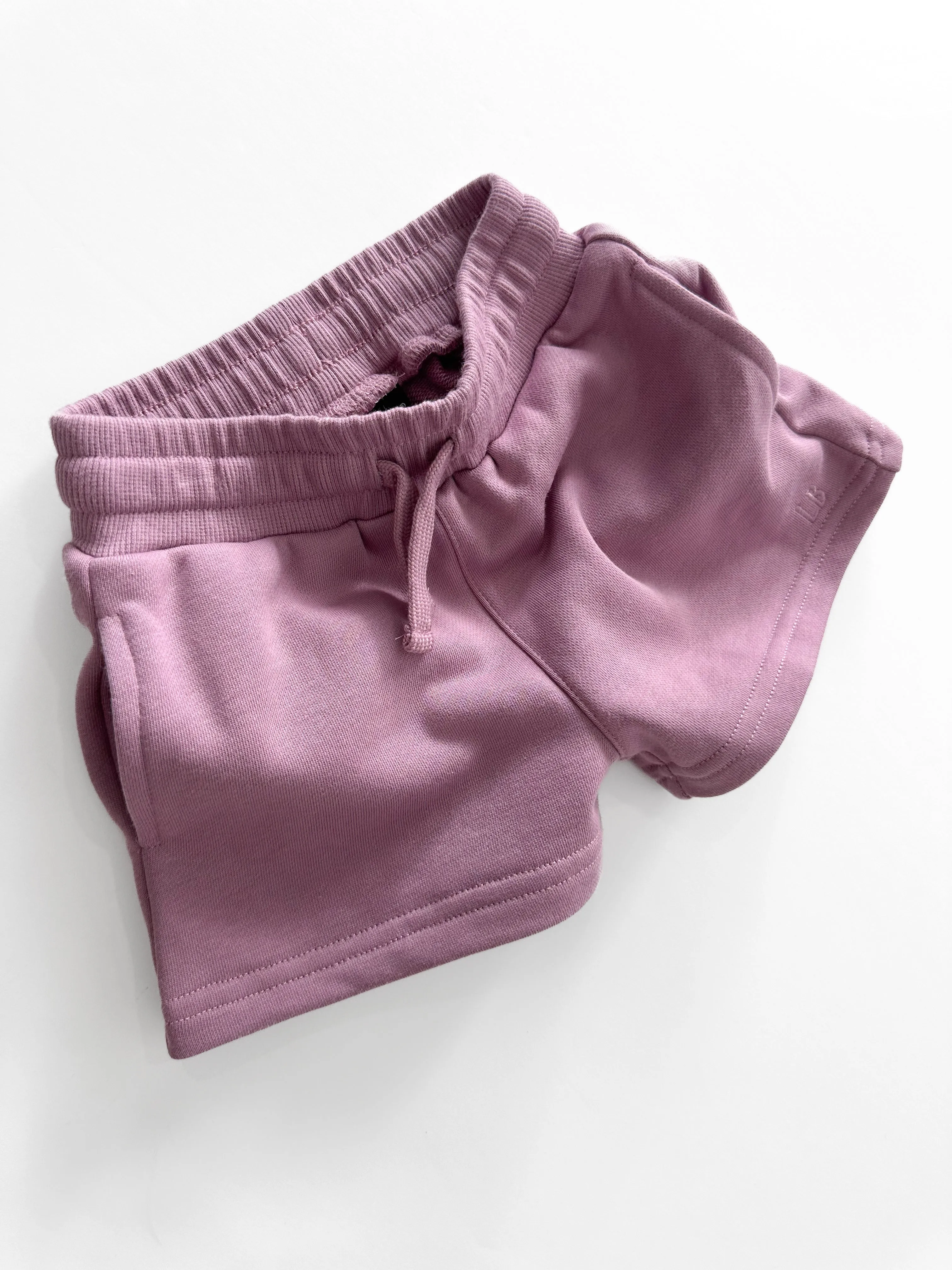 Girl's Sweatshort - Dusty Plum