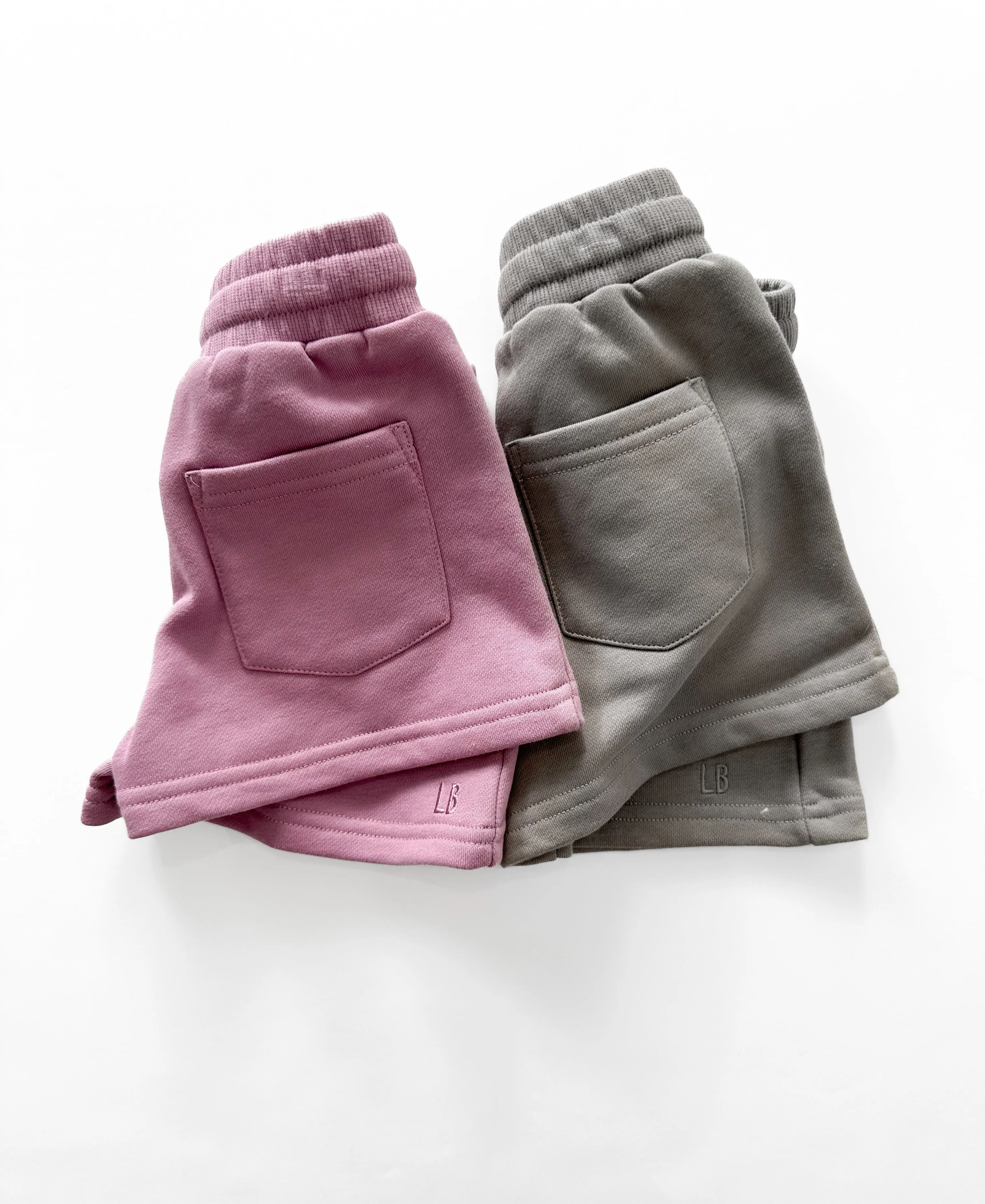 Girl's Sweatshort - Dusty Plum