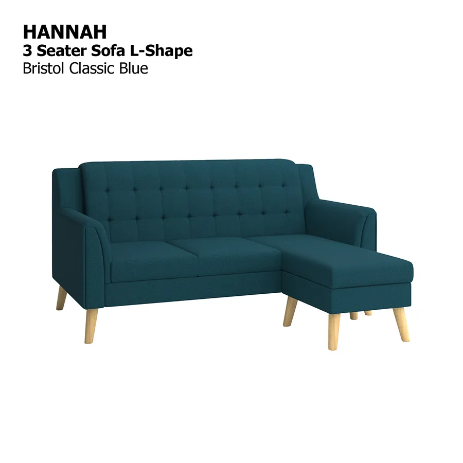 Hannah L-shape 3 Seat Sofa