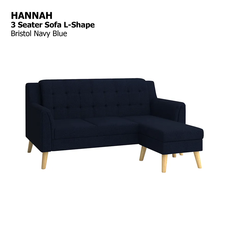 Hannah L-shape 3 Seat Sofa