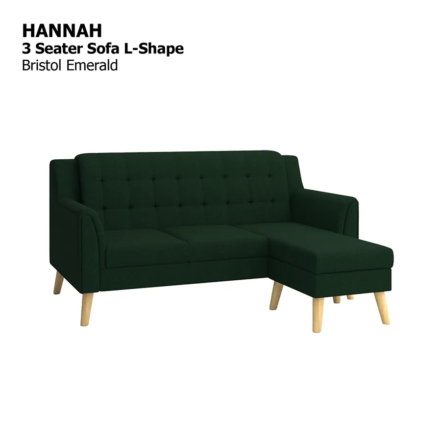 Hannah L-shape 3 Seat Sofa