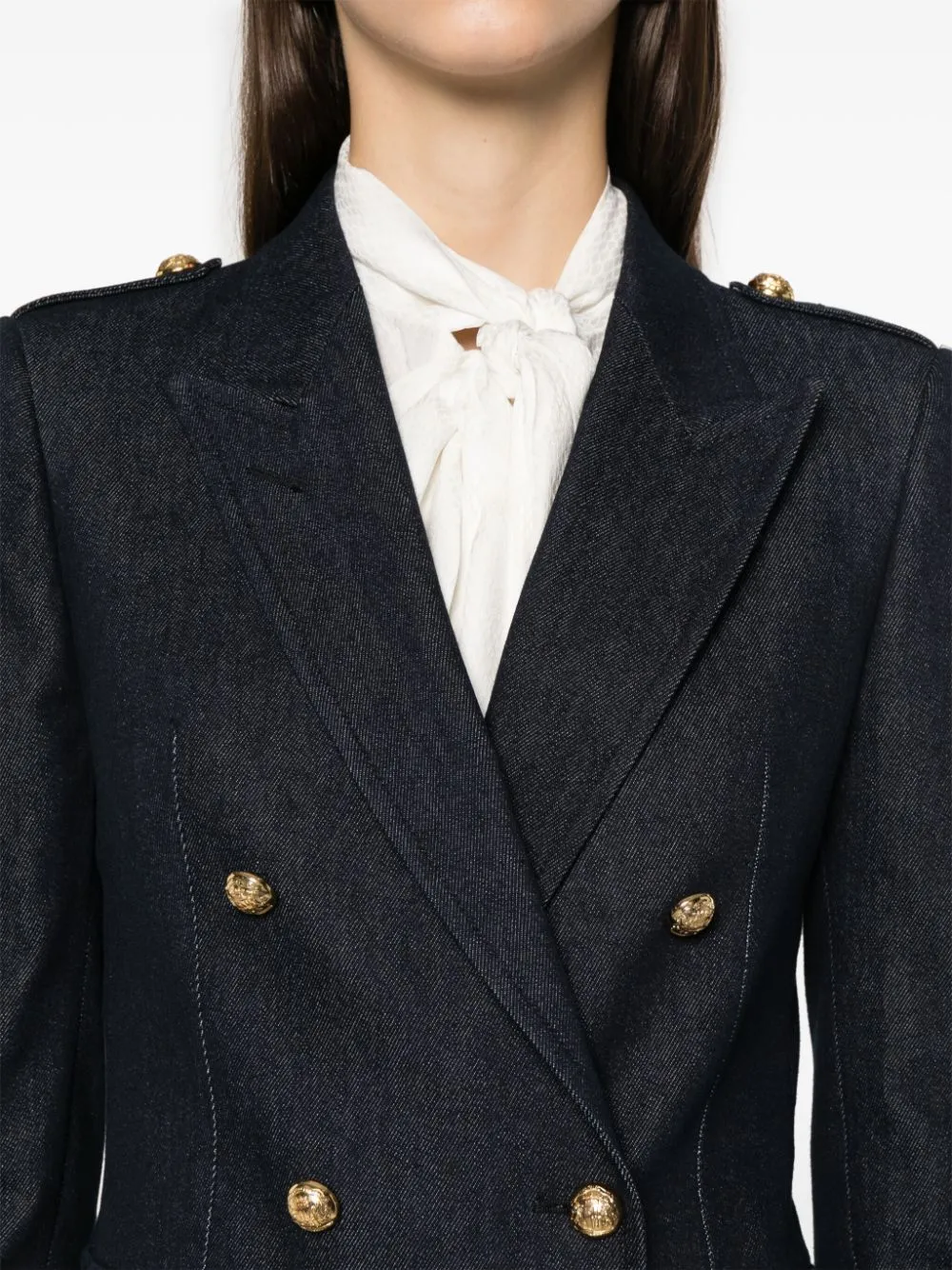 HEATHER WOOL DOUBLE-BREASTED JACKET