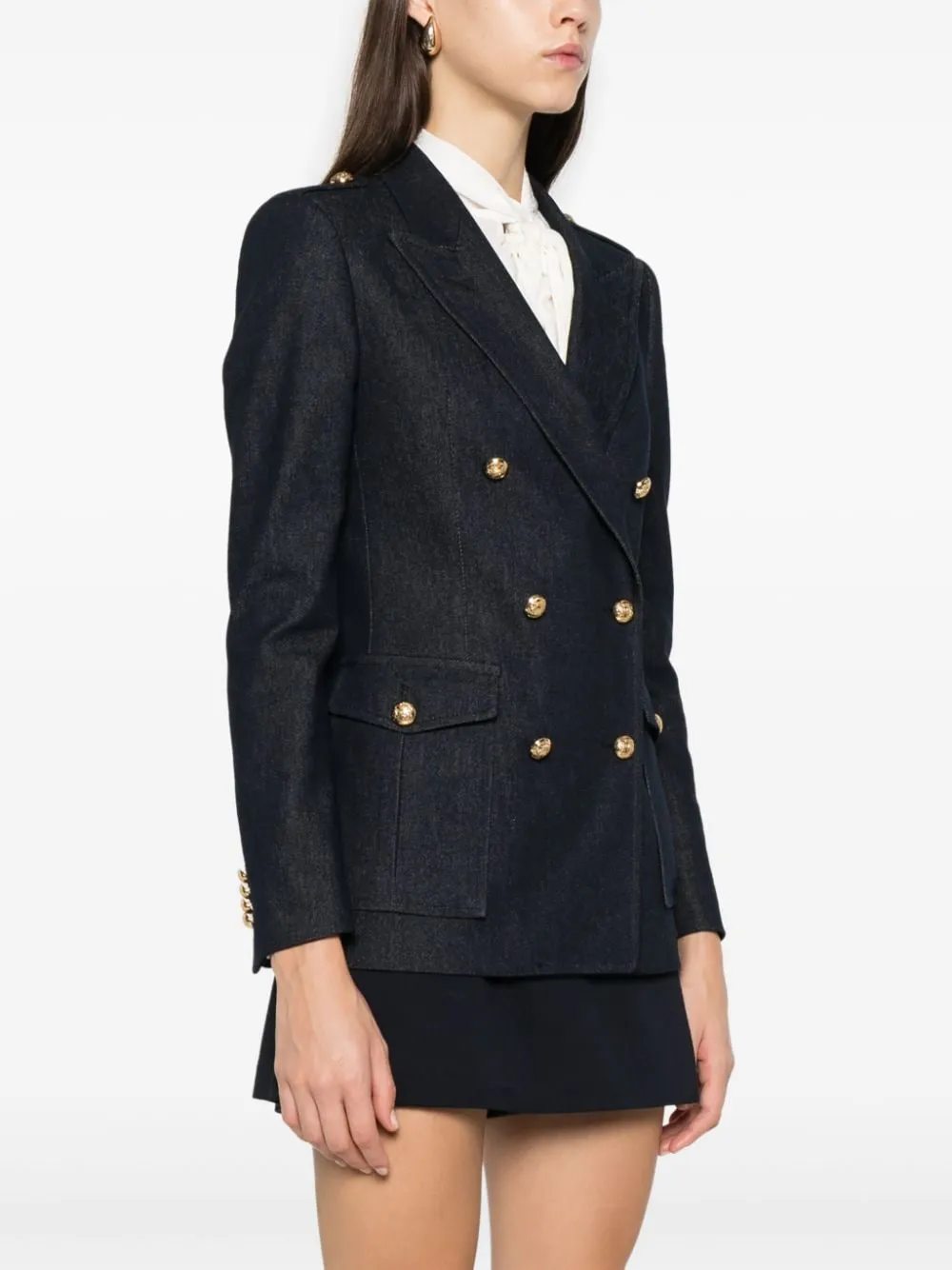 HEATHER WOOL DOUBLE-BREASTED JACKET