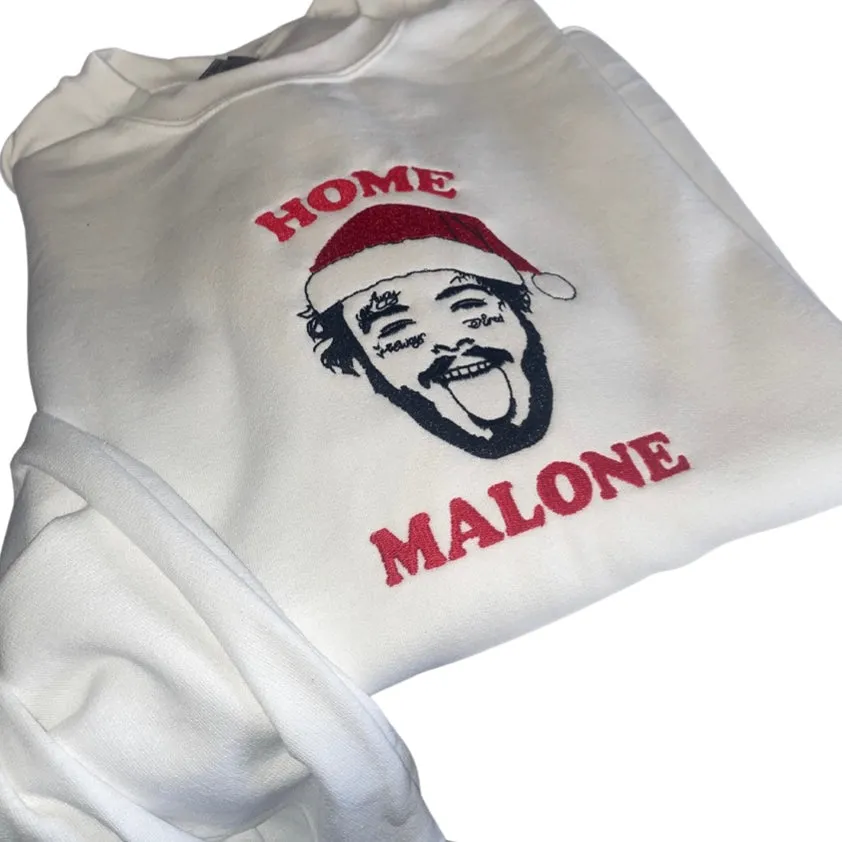 Home Malone Embroidered Holiday Sweatshirt