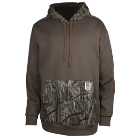 Hoodie - Big Bill Brown Fleece Hoodie with Camo Pocket, BBH22