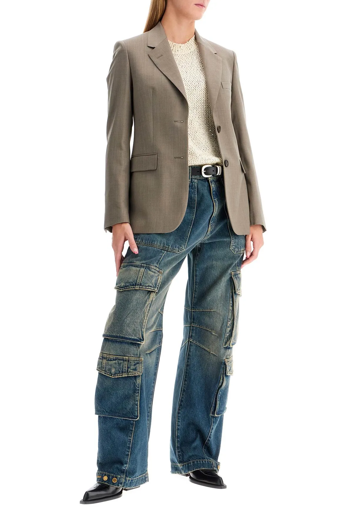 'irina' Wide Leg Cargo Jeans