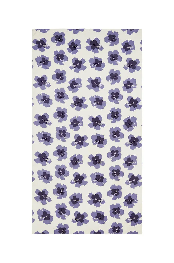 Kennedy Sarong - Hibiscus Print Blue