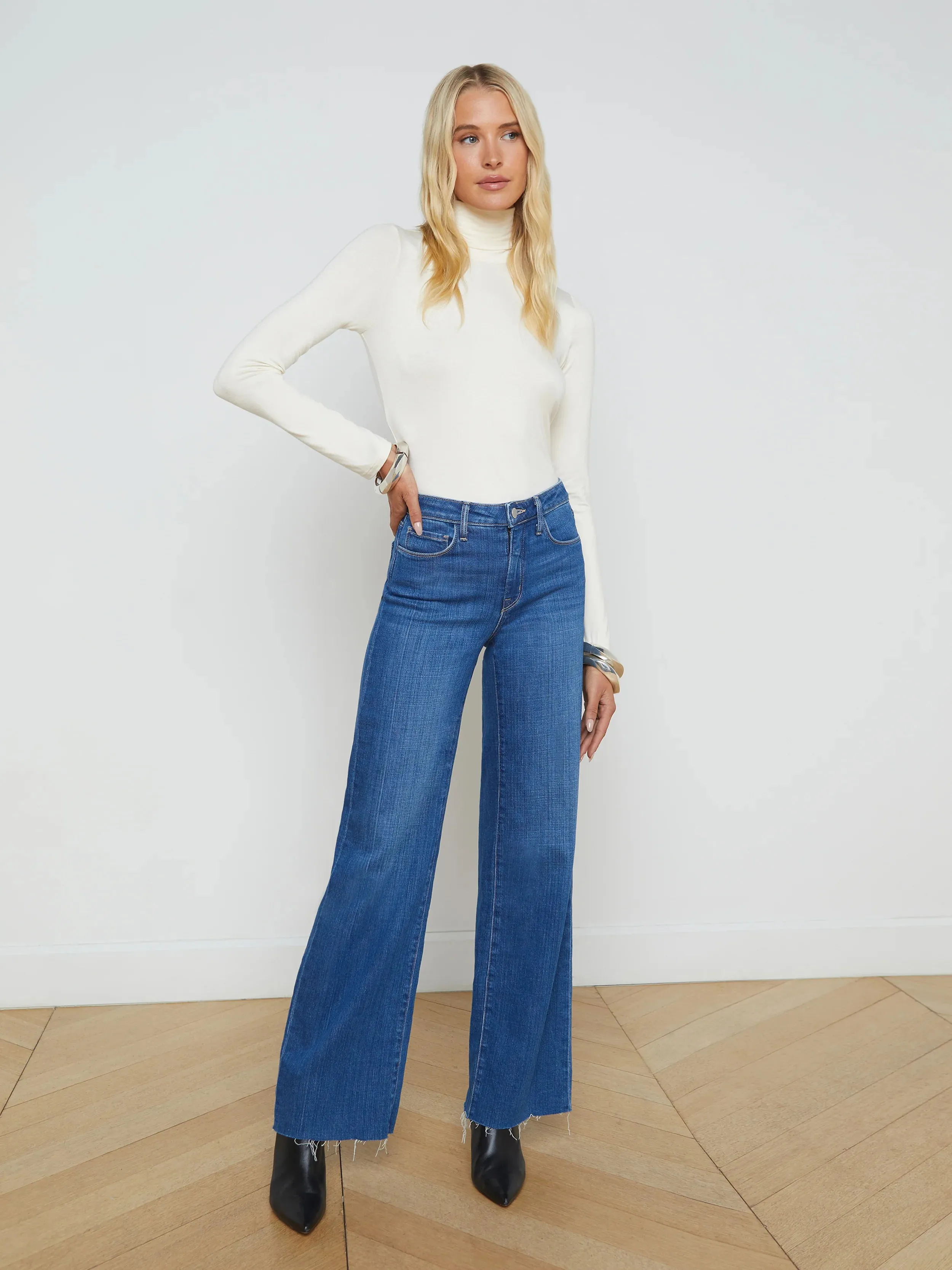 L'AGENCE SCOTTIE HIGH RISE WIDE LEG