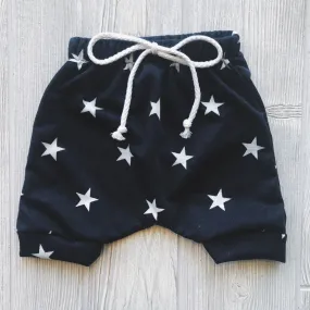Navy Star Terry Shorts • Harems