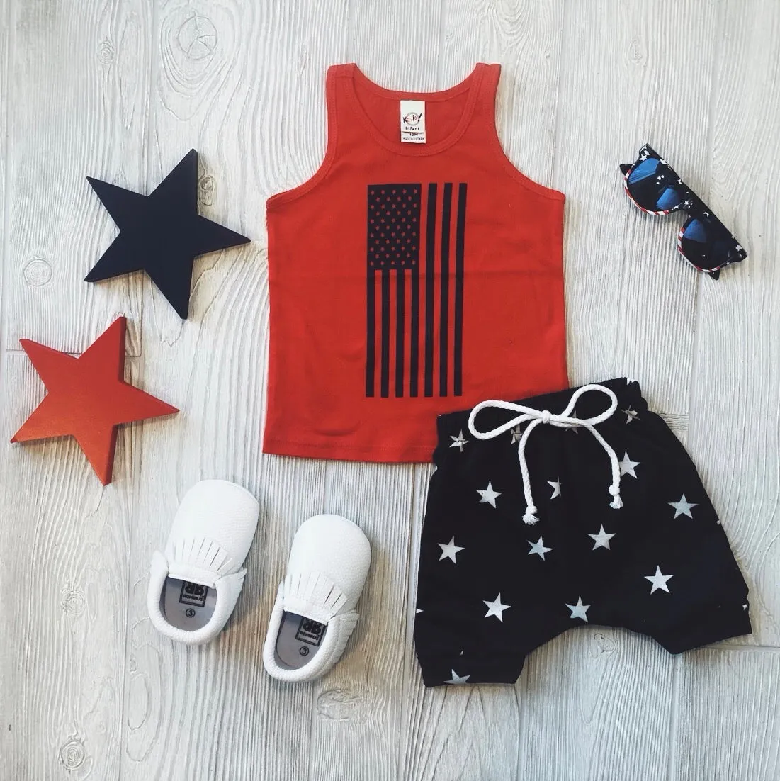 Navy Star Terry Shorts • Harems