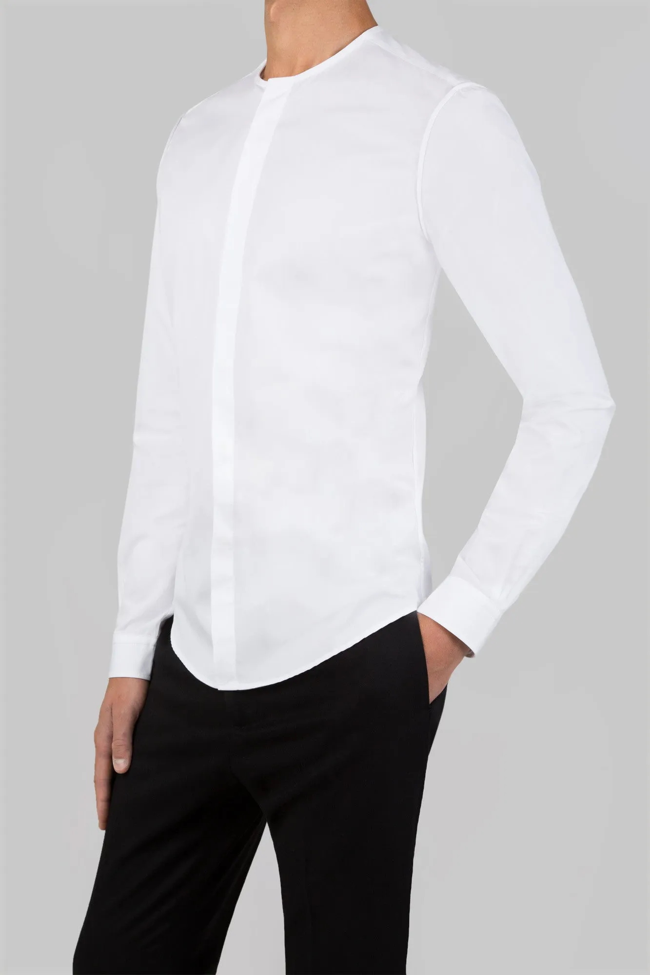 No Collar Shirt