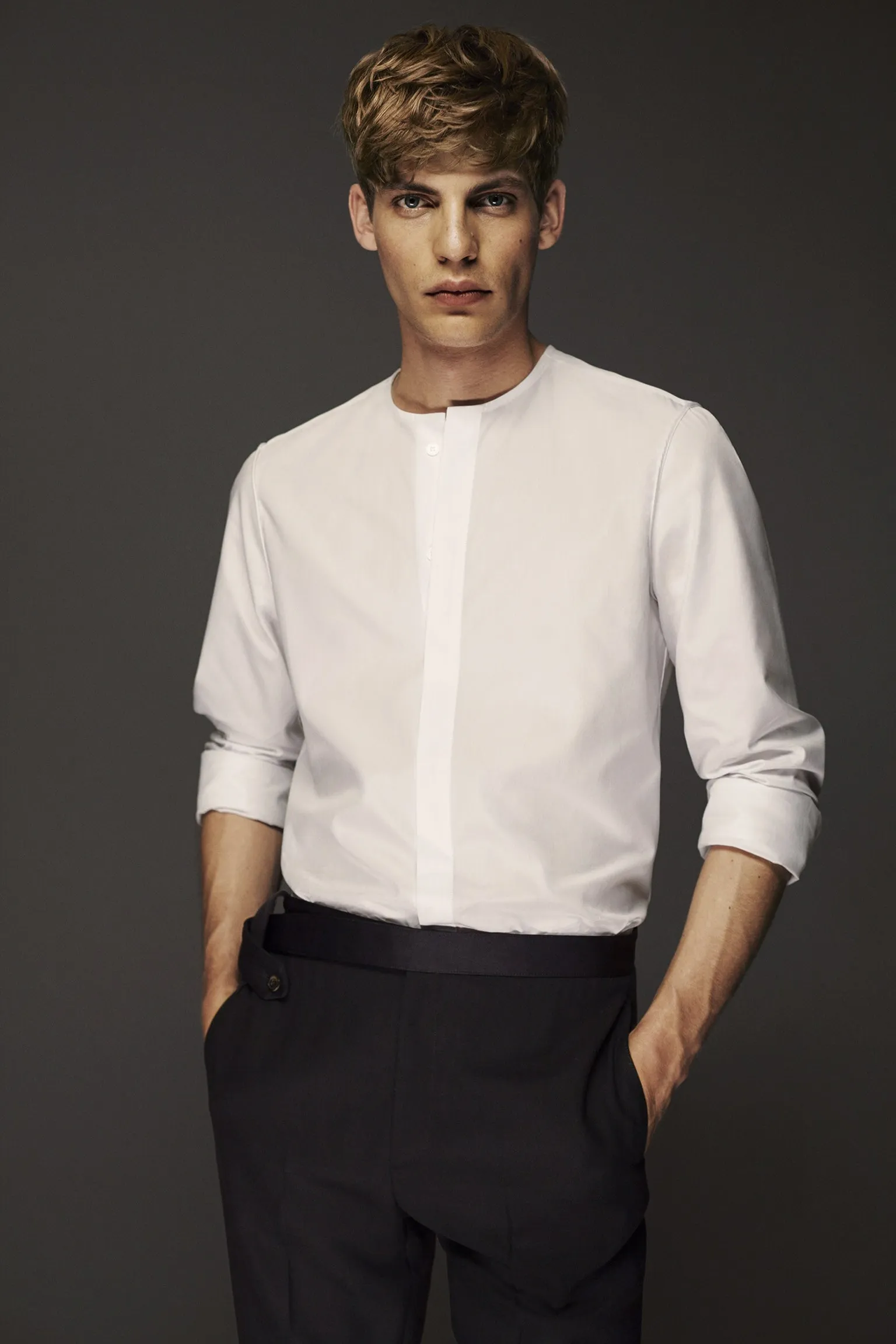 No Collar Shirt