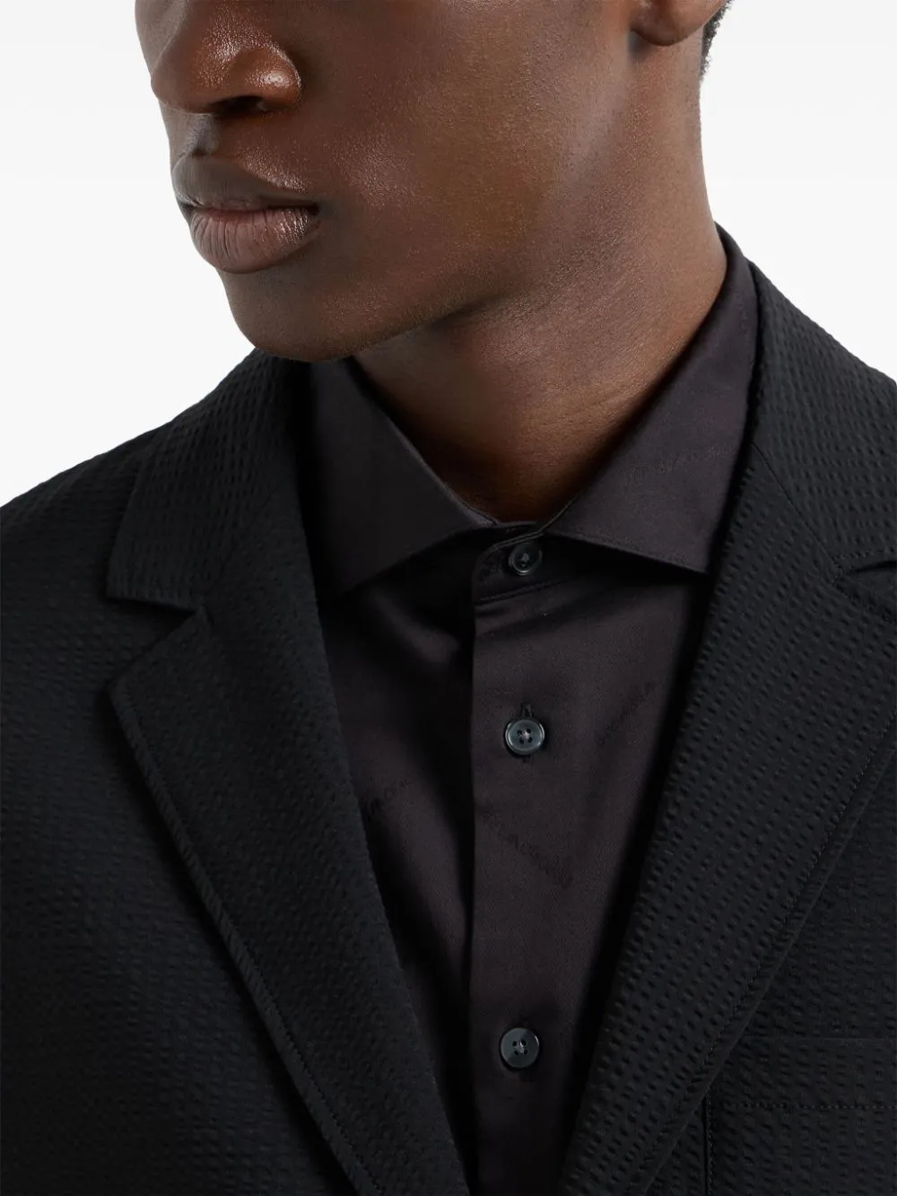 NYLON SINGLE-BREASTED JACKET