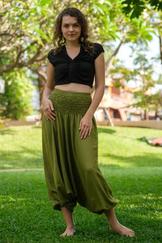 Olive Green Classic Pants