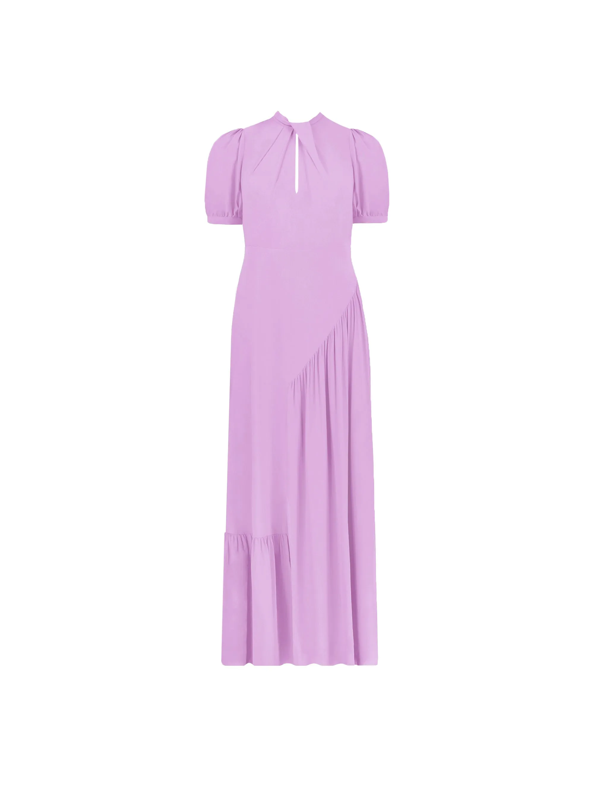 Petite Scarlett Lilac Twist Neck Maxi Dress